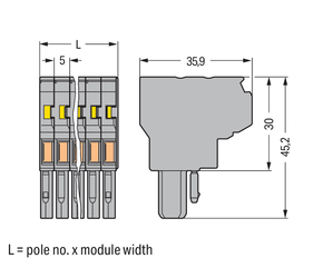 WAGO GmbH & Co. KG 2L-Federleiste 769-123