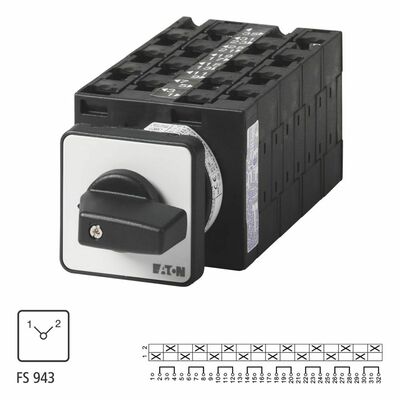Eaton Umschalter ohne 0-Stellung T3-8-8372/E