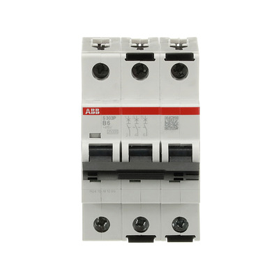 ABB Stotz S&J Sicherungsautomat 25kA, 6A, 3P S303P-B6