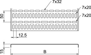 OBO Bettermann Vertr Kabelrinne Marinenorm 15x250x2000 MKR 15 250 ALU OBO Bettermann Vertr Kabelrinne Marinenorm 15x250x2000 MKR 15 250 ALU