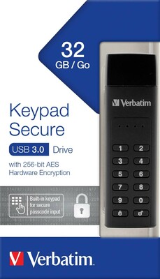 Verbatim USB-Stick 32GB 3.0 Secure,Keypad 49427