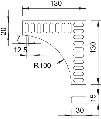 OBO Bettermann Vertr T-Adapter für Kabelrinne Marinenorm MKR EV FT