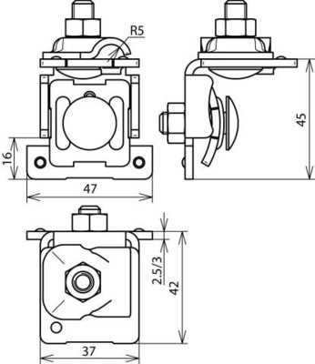 DEHN Falzklemme St/tZn 0,7-8mm FKKB610KBF078WSTTZN