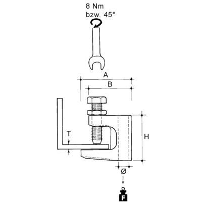 Niedax Stangenbefestigung FC-6T
