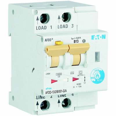 Eaton Brandschutzschalter 2p,B,13A,10mA,TypG/A AFDD-13/2/B/001-G/A