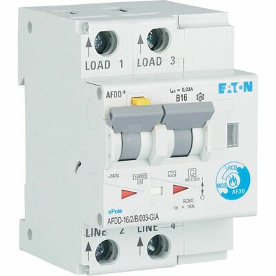 Eaton Brandschutzschalter 2p,B,16A,30mA,TypG/A AFDD-16/2/B/003-G/A