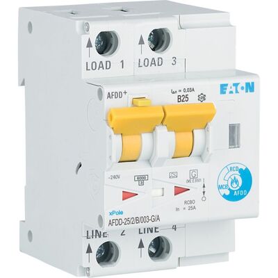 Eaton Brandschutzschalter 2p,B,25A,30mA,TypG/A AFDD-25/2/B/003-G/A