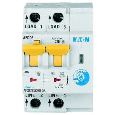 Eaton Brandschutzschalter 2p,C,25A,30mA,TypG/A AFDD-25/2/C/003-G/A