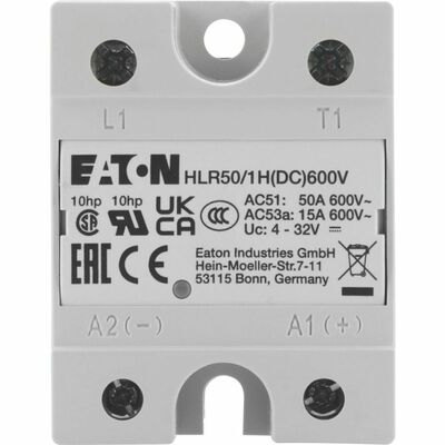 Eaton Halbleiterrelais, Hockey Puck, 1-phasig, 50 A HLR50/1H(DC)600V