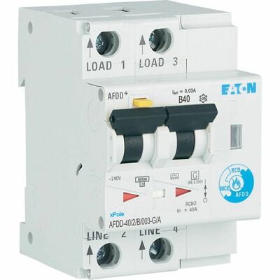 Eaton Brandschutzschalter 2p,B,40A,30mA,TypG/A AFDD-40/2/B/003-G/A