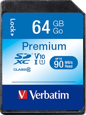 Verbatim SDXC-Card 64GB Class 10 44024