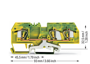 WAGO GmbH & Co. KG Schutzleiterklemme 3-Leiter 282-687/999-950