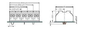 WAGO GmbH & Co. KG 4L-Gerätanschlussklemme ohne Aufdruck 862-605