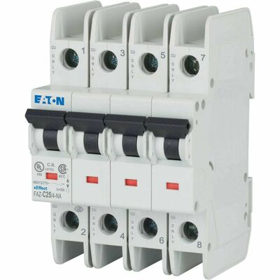 Eaton Leitungsschutzschalter 25 A, 4p, C:C, NA FAZ-C25/4-NA