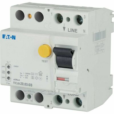 Eaton Digitaler FI-Schalter 25A,2p,300mA,TypS/B FRCdM-25/2/03-S/B