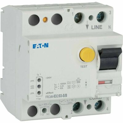 Eaton Digitaler FI-Schalter 63A,2p,300mA,TypS/B FRCdM-63/2/03-S/B