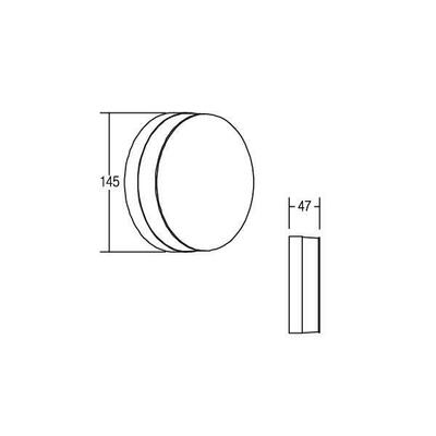 Brumberg Leuchten LED-Wandleuchte 230V IP54 schwarz 10030183