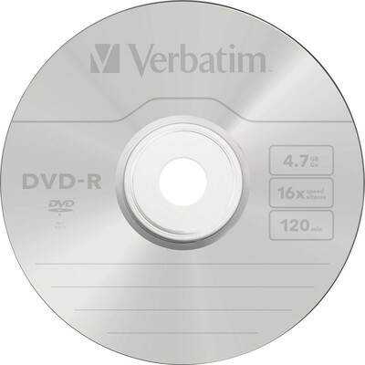Verbatim DVD-R 4.7GB/120Min/16x Cakebox (10 Disc) 43523 (VE10)