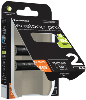 Hückmann Akku Mignon AA eneloop 2500mAh BK-3HCDE/2BE(VE2)