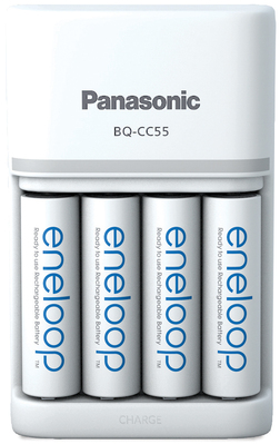 Hückmann Ladegerät BQ-CC55 eneloop inkl. 4xAA 2000mAh K-KJ55MCD40E