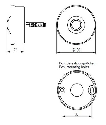 Grothe Etagenplatte 1 We, weiß Piccolo cerchio weiß