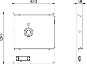 WHD Spanndeckenlautsprecher m.BT-Receiver,BTR205 SDL400MBT205R alu