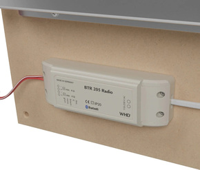 WHD Spanndeckenlautsprecher m.BT-Receiver,BTR205 SDL400MBT205R alu