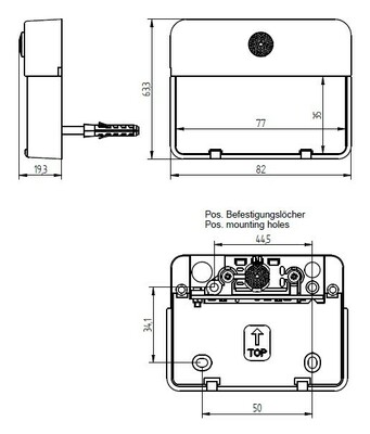 Grothe Etagenplatte 1 WE ETA 651 LED sw