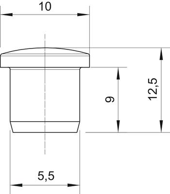 OBO Bettermann Vertr Verschlussstopfen 107VS VM 5 PA
