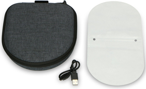 LENCO Tragetasche m.Powerbank f. Kopfhörer PBC-50 Grey