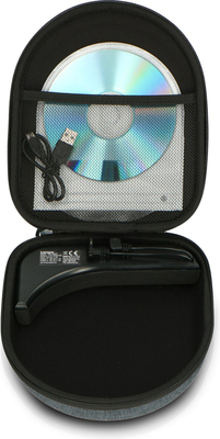 LENCO Tragetasche m.Powerbank f. Kopfhörer PBC-50 Grey