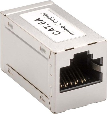 Goobay RJ45 Modularkupplung Cat6a 2xRJ45-Buchse (8P8C) 72499