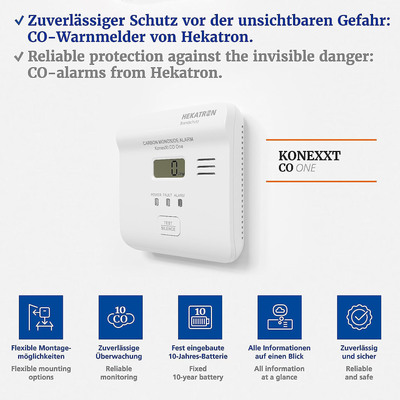 Hekatron Vertriebs CO-Warnmelder KonexXt CO One 31-6300003-01-01