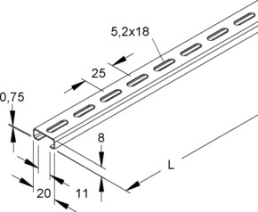 Niedax Reihenschiene 2910/2 VL