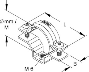 Niedax Rohr-Abstandschelle 852 G F