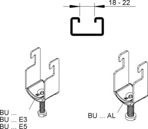 Niedax Bügelschelle BU 22 E5