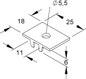 Niedax Montageplatte MP 13/5
