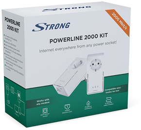 Strong Powerline Adapter HomePlug,2000Mbit/s POWERL2000DUOEU