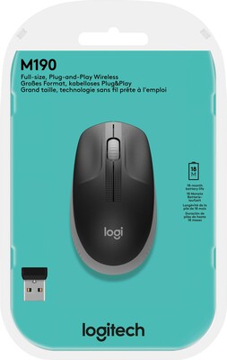 Logitech Maus Wireless,grau LOGITECH M190 gr