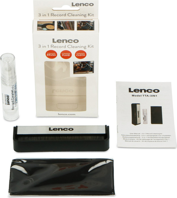 LENCO Cleaning-Kit f.Schallplatt en TTA-3IN1