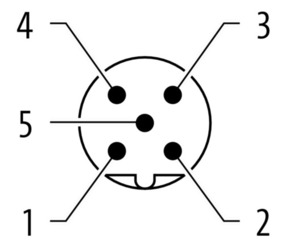 Murrelektronik Schaltschrankdurchführung M12,5pol. 7000-44111-0000000