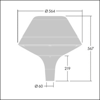 Thorn LED-Mastleuchte 18L70 R/SBPSWCL2D60L PLU O LED #96260678