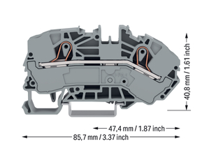 WAGO GmbH & Co. KG Einspeiseklemme 16qmm grau 2016-7601