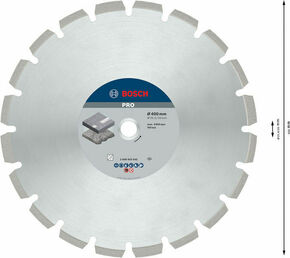 Bosch Power Tools DIA Trenn B.f.Asphal 400 x 20,00/25,40 2608603642