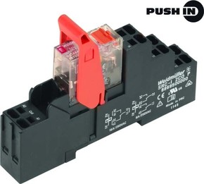 Weidmüller Relaiskoppler m.Prüftaste 24V/16,7mA DC RCIKIT24VDC2CO LD/PB