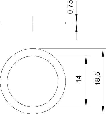 OBO Bettermann Vertr Druckring Stahl,gal.vz 107 D PG13.5 GTP