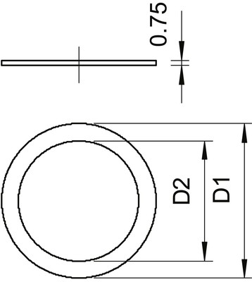 OBO Bettermann Vertr Druckring Stahl,gal.vz 107 D PG16 GTP