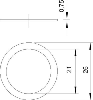 OBO Bettermann Vertr Druckring Stahl,gal.vz 107 D PG21 GTP