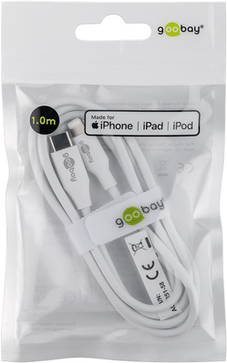 Goobay Sync/Ladekabel 2m,Lightning-USB-C 39448