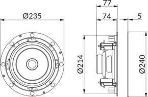 WHD Design-Lautsprecher 2-Wege,Highend R2408SLHQws
